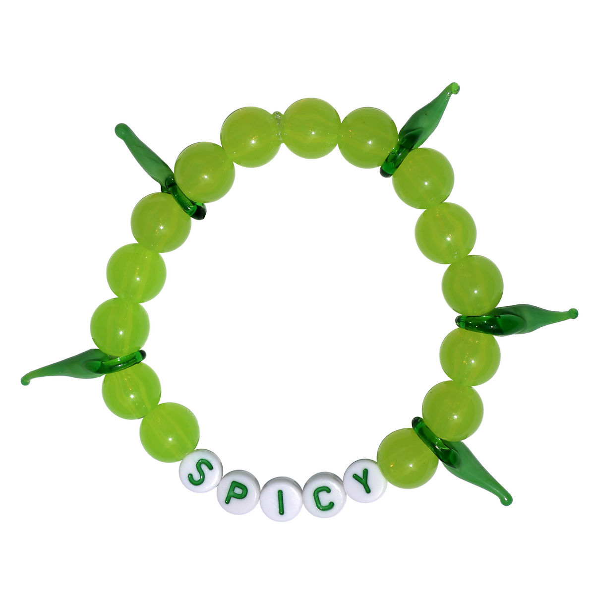 GREEN SPICY KANDI BRACELET – Haus of Furey