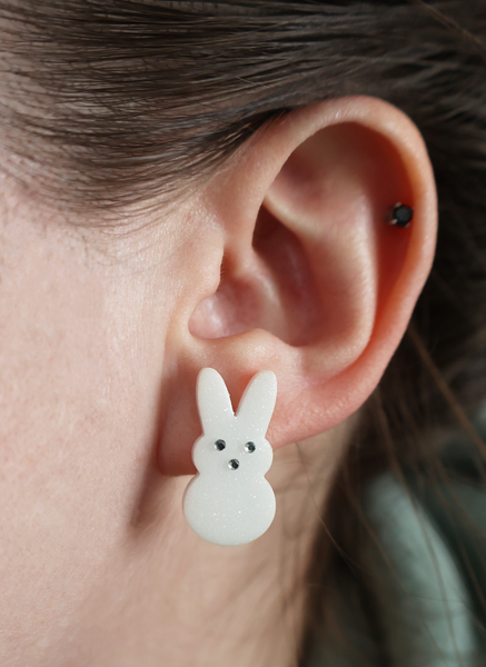 MARSHMALLOW ANIMAL EARRINGS