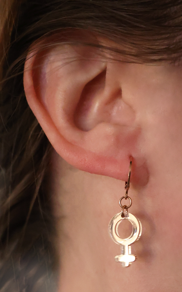 ROSE GOLD ASTROLOGY EARRINGS