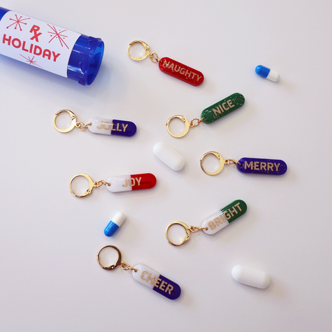 HOLIDAY PILL EARRINGS