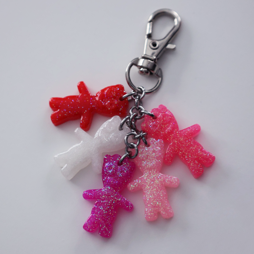 GLITTER GUMMY BABE KEYCHAIN