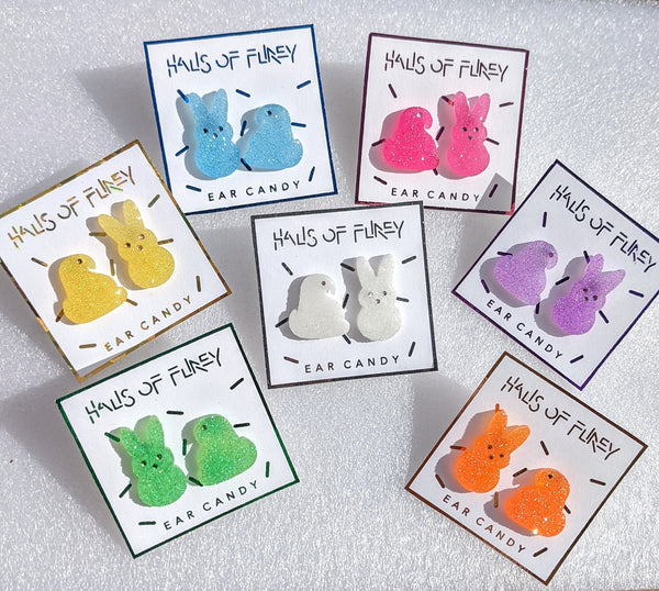 MARSHMALLOW ANIMAL EARRINGS