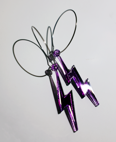 LUCKY STRIKE LIGHTNING BOLT EARRINGS