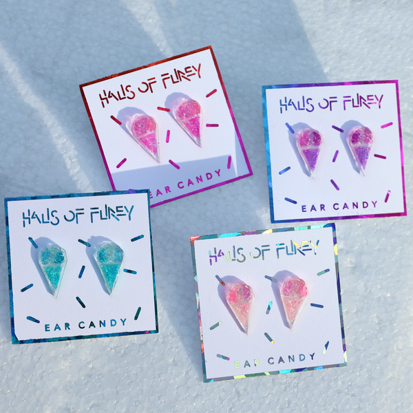 SPARKLY SNOW CONE EAR CANDY