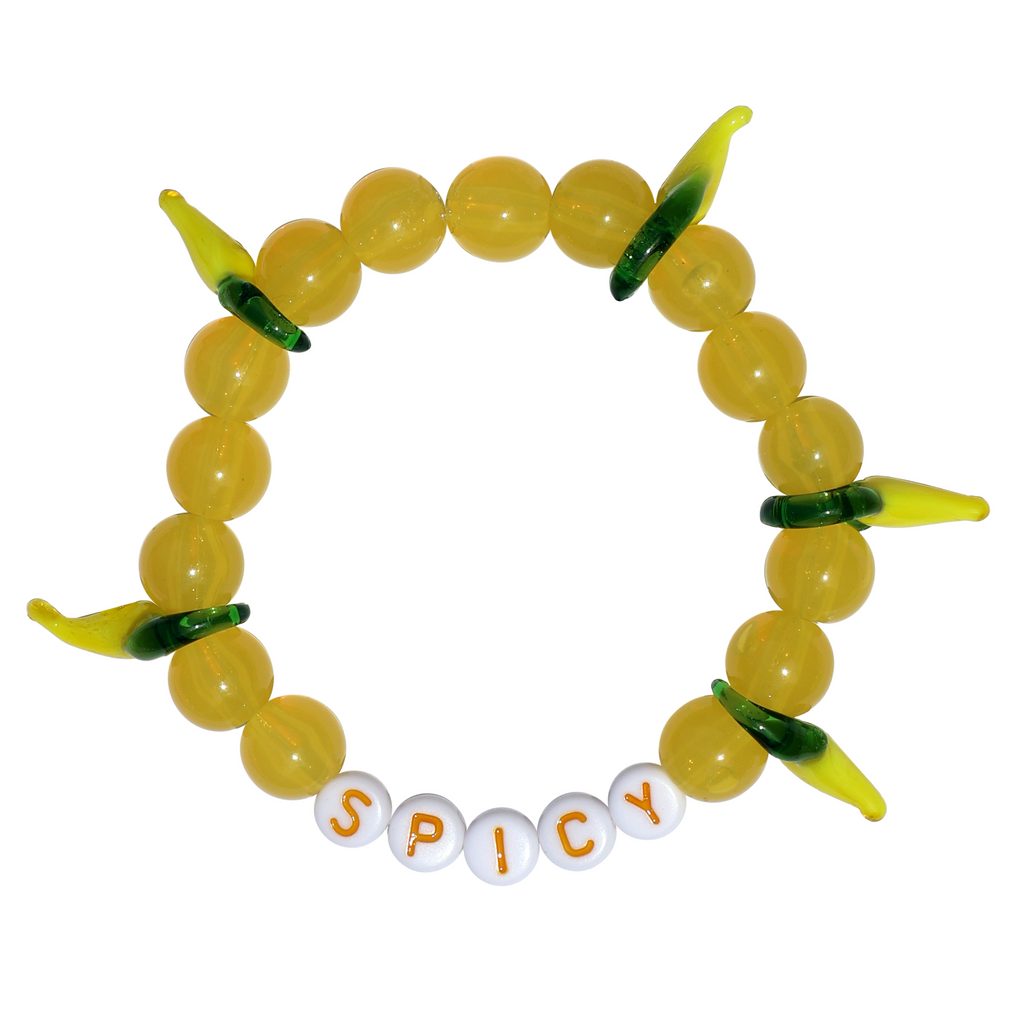 YELLOW SPICY KANDI BRACELET – Haus of Furey