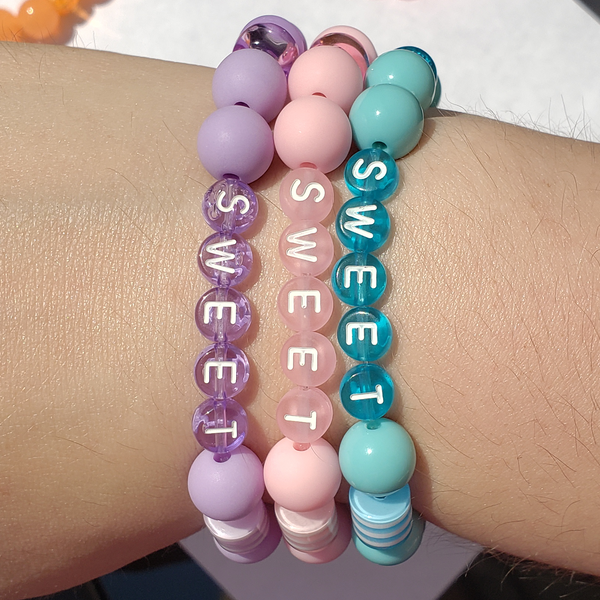 PURPLE SWEET KANDI BRACELET